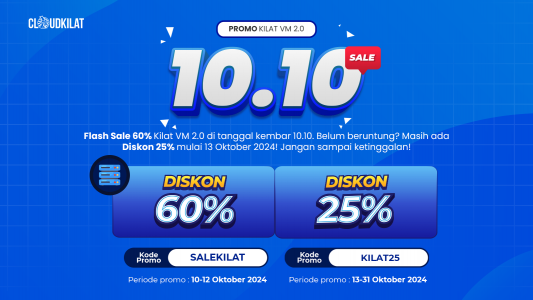 Sambar Flash Sale dan Diskon Tanggal Kembar Bulan Oktober Dari CloudKilat!  